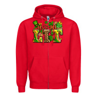 Red st patricks lets get lit Zipper Hoodie - AdoDesignShop