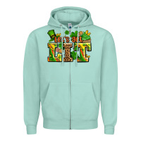 Seafoam st patricks lets get lit Zipper Hoodie - AdoDesignShop
