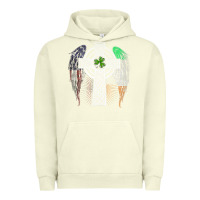 Pigment Pistachio irish american usa flag celtic cross st patrick's day premium t shirt Urban Hoodie - linhVisuals
