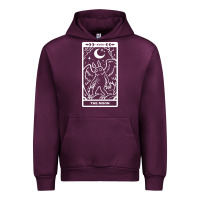 Mauve Wine mothman   the moon Urban Hoodie - linhVisuals