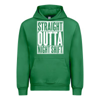 Emerald straight outta night shift Urban Hoodie - linhVisuals