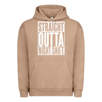 Pigment Burro straight outta night shift Urban Hoodie - linhVisuals