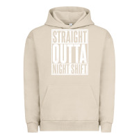 Pigment French Oak straight outta night shift Urban Hoodie - linhVisuals