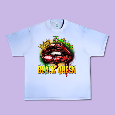 Future Black Queen Urban Heavy Tee Designed By Fadigitalartstudio