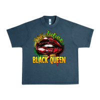 Midnight Navy Future black queen Urban Heavy Tee - FaDigitalArtStudio