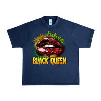 Navy Future black queen Urban Heavy Tee - FaDigitalArtStudio