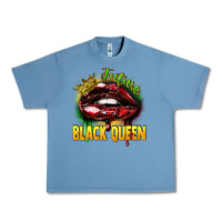 Pebble Blue Future black queen Urban Heavy Tee - FaDigitalArtStudio
