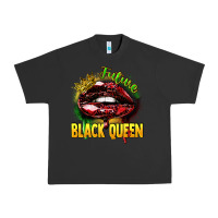 Pigment Black Future black queen Urban Heavy Tee - FaDigitalArtStudio