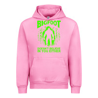 Fuchsia Pink bigfoot believer t  shirt bigfoot doesnt believe in you either t  shir Urban Hoodie - linhVisuals