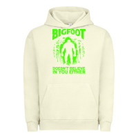 Pigment Pistachio bigfoot believer t  shirt bigfoot doesnt believe in you either t  shir Urban Hoodie - linhVisuals