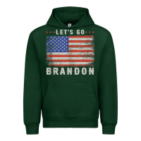 Forest Green let’s go brandon funny vintage american flag tank top Urban Hoodie - linhVisuals