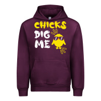 Mauve Wine chicks dig me Urban Hoodie - linhVisuals