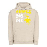 Pigment French Oak chicks dig me Urban Hoodie - linhVisuals