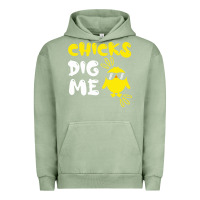 Pigment Oil Green chicks dig me Urban Hoodie - linhVisuals