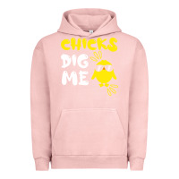 Pigment Salmon chicks dig me Urban Hoodie - linhVisuals