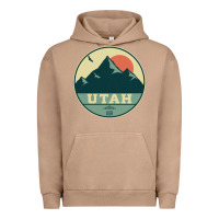 Pigment Burro utah retro mountain badge Urban Hoodie - linhVisuals
