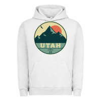 Pigment Lunar Rock utah retro mountain badge Urban Hoodie - linhVisuals