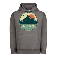 Pigment Tornado utah retro mountain badge Urban Hoodie - linhVisuals