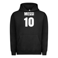 Pigment Black messi 10 Urban Hoodie - linhVisuals