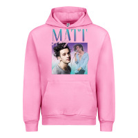 Fuchsia Pink matt healy homage Urban Hoodie - linhVisuals