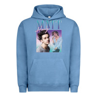 Pigment Pebble Blue matt healy homage Urban Hoodie - linhVisuals