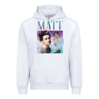 White matt healy homage Urban Hoodie - linhVisuals