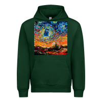 Forest Green van gogh never saw gallifrey Urban Hoodie - linhVisuals