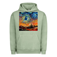 Pigment Oil Green van gogh never saw gallifrey Urban Hoodie - linhVisuals