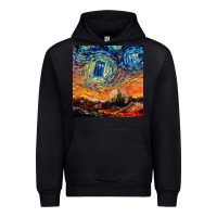Black van gogh never saw gallifrey Urban Hoodie - linhVisuals