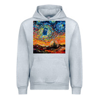 Heather Grey van gogh never saw gallifrey Urban Hoodie - linhVisuals