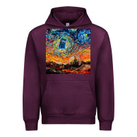Mauve Wine van gogh never saw gallifrey Urban Hoodie - linhVisuals