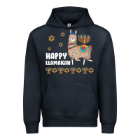 Navy happy llamakah llama withorah jewish Urban Hoodie - linhVisuals