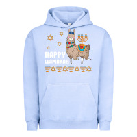 Pigment Grape Ice happy llamakah llama withorah jewish Urban Hoodie - linhVisuals