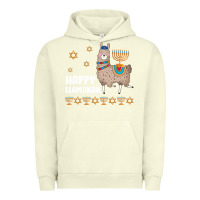 Pigment Pistachio happy llamakah llama withorah jewish Urban Hoodie - linhVisuals