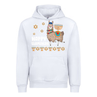 White happy llamakah llama withorah jewish Urban Hoodie - linhVisuals