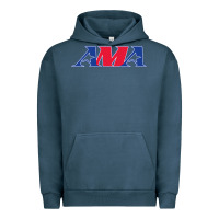 Pigment Midnight Navy american motorcyclist association (AMA) Urban Hoodie - linhVisuals