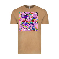 Vintage Camel pride heart seamless pattern Vintage Tee - FaDigitalArtStudio