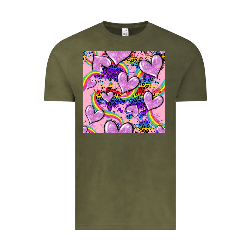 Pride Heart Seamless Pattern Vintage Tee by FaDigitalArtStudio | Teevron