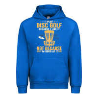 Cobalt i play disc golf because i like it not Urban Hoodie - linhVisuals