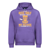 Tulip i play disc golf because i like it not Urban Hoodie - linhVisuals