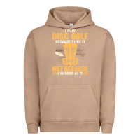 Pigment Burro i play disc golf because i like it not Urban Hoodie - linhVisuals