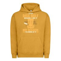Pigment Peanut Butter i play disc golf because i like it not Urban Hoodie - linhVisuals