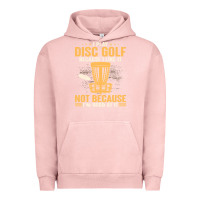 Pigment Salmon i play disc golf because i like it not Urban Hoodie - linhVisuals