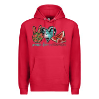 Cardinal peace love watermelon Premium Hoodie - SublimationCraftShop