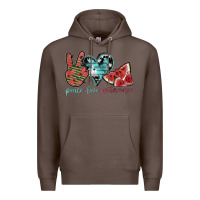 Coffee peace love watermelon Premium Hoodie - SublimationCraftShop