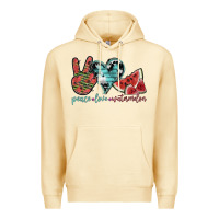 Pina Colada peace love watermelon Premium Hoodie - SublimationCraftShop