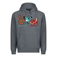 Rock peace love watermelon Premium Hoodie - SublimationCraftShop