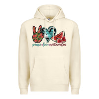 Sandshell peace love watermelon Premium Hoodie - SublimationCraftShop