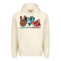 Tofu peace love watermelon Premium Hoodie - SublimationCraftShop