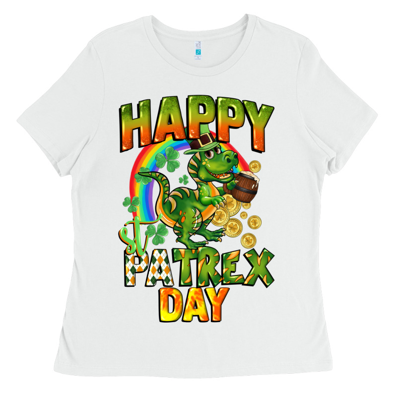 Happy St. Patrex Day Ladies Tee by CowGirlArtShop | Teevron